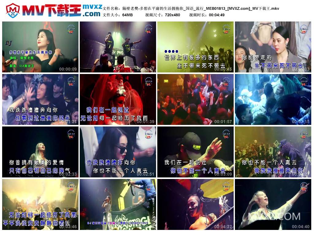 隔壁老樊-多想在平庸的生活拥抱你_国语_流行_MEB01813